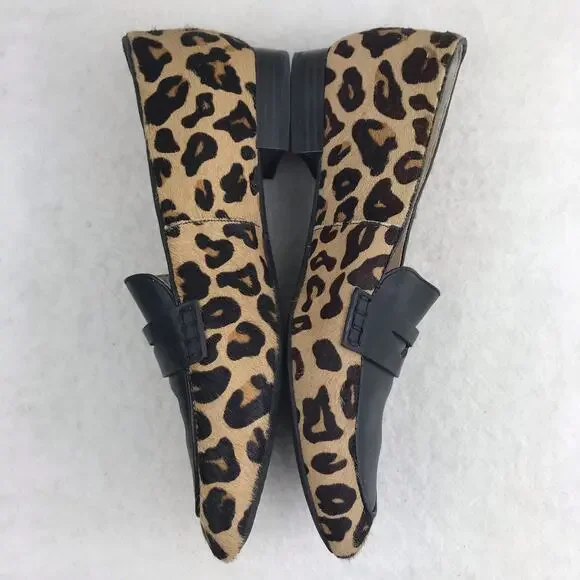 COLE HAAN Go To Grand 360 Women's Leopard Print Leather Slip-On Loafers Size 8B - Picture 5 of 13